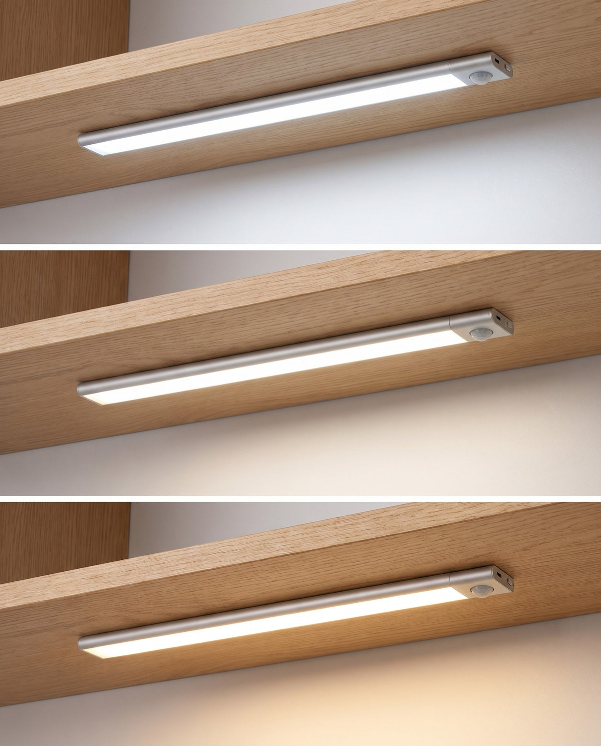 Drei Lichtfarben: Warmweiß, Neutralweiß, Kaltweiß